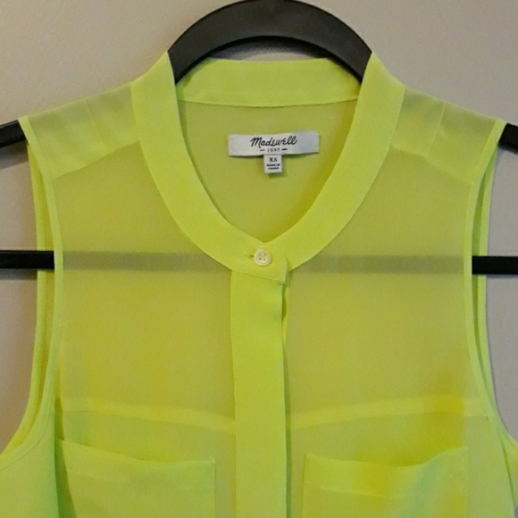 Neon Silk Blouse - Picture 4 of 6